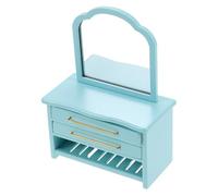 Gatuida Miniature Furniture for Dollhouses Dollhouse Stuff Bedroom Decoration Bathroom Basin Cabinet for Collectors Mini Cabinet Sky-blue