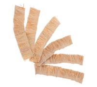 Gatuida Miniature Thatched Roof 2 Sets Artificial Thatch Straw Roof 4x20cm 3pcs Tiny Model House Fairy Garden Terrarium Craft Accessories
