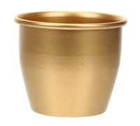 Gatuida Modern Gold Metal Planter Pot Indoor Flowerpot for Succulent Plants Balcony Garden Desktop Planting Container Elegant Small Buckets for Home Office Decoration and Gift