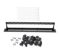 Gatuida Modular Network Patch Rack-mount Ethernet Cable Wire Management Heat-resistant Material Wall Mount Panel