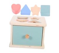 Gatuida Montessori Wooden Color Shape Sorting Box Early Educational for Boys Cognitive Matching Puzzle Material