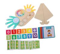 Gatuida Montessori Wooden Counting for Preschool Finger Math Addition and Subtraction Learning Plaything with Animal Patterns for Early Arithmetic and Cognitive Development