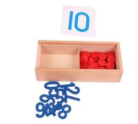 Gatuida Montessori Wooden Learning for Interactive Educational Counting Chips for Enhances Hand Eye Coordination and Social Skills Early Math Development Aid