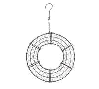 Gatuida Moon Shape Hanging Basket Black Iron Wire Planter Pot Succulent flower Holder Home Office Desk Room Garden Wall Yard Decor Size 21.00 cm Idea gift Gear Set Great Option Good Tool Part Up