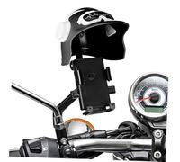 Gatuida Motorcycle Phone Holder with Adjustable Sunshade Bike Mount Clamp Secure Grip Compatible with Smartphones Easy Installation Rearview Mirror Riding