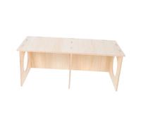 Gatuida Multi Chamber Hideout for Small Pets Durable Solid Wood Design with Cozy Private Spaces for Mice Hedgehogs and Kittens Easy Assembly Activity Room