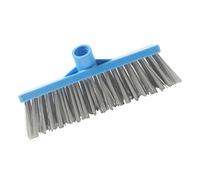 Gatuida Multi Purpose Floor Brush Replacement Head with Stiff Blue Bristles Durable Home Broom Accessory for Wet and Dry Cleaning Easy to Install Scrub Broom Head for Garage Sidewalk and