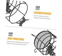 Gatuida Multifunction Small Iron Cat Silhouette Pen Storage Holder Utensil Organizer for Chopsticks and Tableware Compact Iron Container for Home Restaurant Dorm and Camping Use