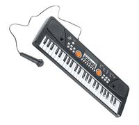 Gatuida Multifunctional Key Electric Piano Keyboard with Microphone Intelligent Musical for Childrens Music Learning and Birthday Gifts Comfortable Press and Adorable Design