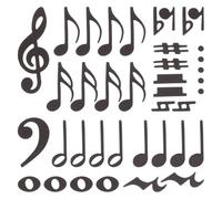 Gatuida Music Note Magnets: Music Notes for Education Coffee Crafted From Magnet Materials Kitchen Counter Storage Dining Table Service Workshop Bench Layout Craft Project Setup