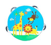 Gatuida Musical Instrument Kit Double Sided Knocking Drum with Giraffe Design Educational Music for Cognitive Development and Grasping Skills