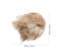 Gatuida Natural Bird Nesting Material Pack Soft Jute Silk Hemp Rope Raffia Grass Wool Cotton Bedding for Parrots and Wild Birds DIY Nesting Pads for Garden and Cage Use