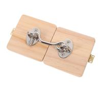 Gatuida Natural Busy Board DIY Accessory Door Latch for Sensory Development Activity Board Enhancing Fine Motor Skills and Hand Eye Coordination Educational Montessori Tool for Early