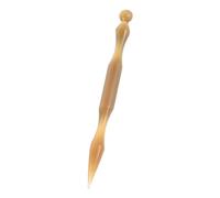 Gatuida Natural Ox Horn Trigger Point Massager Pen Double Headed Acupuncture Stick for Facial Massage Ear Reflexology Release Traditional Chinese Medicine Tool for Holistic Wellness and