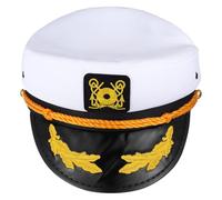 Gatuida Navy Blue Captain Hat, Adjustable Sailor Cap, Stylish Boat Accessory for Adults, Perfect for, Halloween, And Cosplay