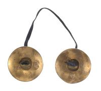 Gatuida Nepal Brass Finger Cymbals Band Small Cymbals Belly Dancing Percussion Instrument Mini Gong for Yoga and Meditation