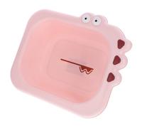 Gatuida Newborn Baby Wash Basin for Infant and Kids, Robust PP Material with Convenient Use, Cute Pink Cartoon Design, for Household Bathing and Washing