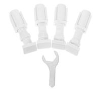 Gatuida No-Drill 1-Inch Window Blind Mounting Brackets 5pcs Set Plastic Blind Hold Down Clips for Home Office Bedroom Window Repair