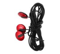 Gatuida No-drill 6.35mm Jack Acoustic Guitar Pickup, Red Passive Piezo Contact Pickup with Adhesive Mount for Recording and Practice