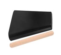 Gatuida Noise Maker Cowbell Metal and Wood Portable Percussion Instrument with Mallet Stick Black for Football Game and Stage Performance Helps Develop Rhythm Sense