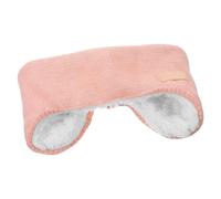 Gatuida Noise Reduction Sleeping Eye Mask Ear Covers for Sleeping Pink Lamb Wool Elastic Headband for Sleep and Travel 9.84X4.33X0.79 Inches
