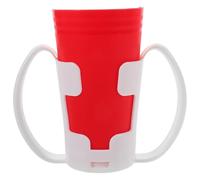 Gatuida Nosey Drinking Cup for Elderly Spill Tumbler with Handle for Special Needs Dishwasher Safe Comfortable Cutout Design Accessible Drinking