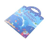Gatuida Ocean Animal Sticker Book for Reusable DIY Educational Decals with Portable Storage Wall Art Stickers for Preschool Learning and Creative Play