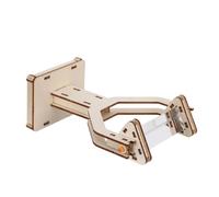 Gatuida Optical Glass Triangular Prism with Holder 8.66x5.91x1.97in Stable Experimentation Platform Accurate Reflection Angles Glass Physics Lab Equipment for Classroom Teaching