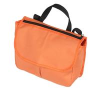 Gatuida Orange Wheelchair Side Organizer Bag Hanging Storage Pouch for Seniors Mobility Aids Travel Rehabilitation with Fit and High Visibility Safety