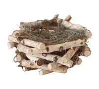 Gatuida Outdoor Bird Nest Ornament Natural Style Decoration for Garden Home Creative Bird Nest Craft Unique Adornment for Lawn Patio
