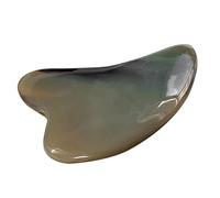 Gatuida Ox Horn Guasha Scraping Massage Tool for Face and Body with Wear Resistance and Micro-Circulation Improvement, Suitable for Foot and Wrist Massage