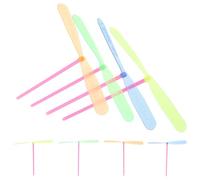 Gatuida Pack of 40 Hand Push Dragonfly Bamboo Finger Rubbing Colourful Toys for Brainer Toys Toy Helicopter Remote Controlled Flight Toy Outdoor Plastic