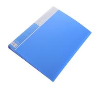 Gatuida Page Document Holder Folder with PP Sleeves Lightweight Practical File Organizer for Students and Office Use Blue Storage Folder for Papers Receipts and Business Cards