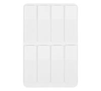 Gatuida Page Markers Sticky Tabs, White BOPP Semictransparant Adhesive, 34x12mm, 8 Books 15pcs/Book, Quick Reference for Calendars and Reading Tags