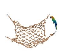 Gatuida Parrot Climbing Net Small Hemp Rope Ladder with Hanging Buckle for Budgies Parakeets Macaws Bird Cage Play Gym Enhances Physical and Mental Health