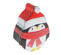 Gatuida Penguin Shaped Tinplate Candy Box for Children Holiday Storage