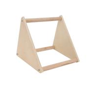 Gatuida Pet Bird Standing Rack Triangular Stable Chick Stand Durable Cage Accessory for Parrots Indoor Play and Rest