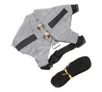 Gatuida Pet Harness with Leash Set Small Striped Hamster Chest Strap and Traction Rope Suit for Walking Rabbits and Small Pets s Size