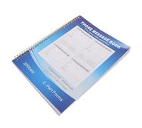 Gatuida Phone Message Log Book A4 2-part Spiral Bound Blue Paper