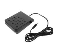 Gatuida Piano Pedal Sustain Pedal 3.5mm Jack Sturdy Quick Connection Abs Metal Simple Elegant Design for Midi Synthesizer and Digital Pianos