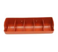 Gatuida Pig Feeding Trough with Compartments Durable Plastic Manger for Pigs Livestock Feeding Tool for Farms Rounded Edges for Safety Practical Design