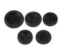 Gatuida Piggy Bank Stoppers Black: Rubber Plugs for Money Saving Boxes Plastic Bungs for Coin Jar Bottom Secure Savings and Easy Cash Access for Home Improvement 5 PCS