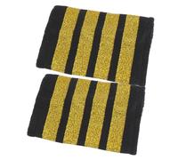 Gatuida Pilot Epaulets Gold Uniform Shoulder Boards for Costume Role Play Safe Flight Attendant Accessories for Stage Performances Parties and Aviation Leadership Symbol