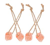 Gatuida Pink Salt Lick Blocks for Horses and Livestock 4pcs (30-50g Each) Natural Rock Salt Mineral for Cattle, Deer, Goats, and Farm Animals