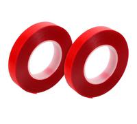 Gatuida Plant Fixing Tape 2 Rolls 30M Plastic Red for Tree Marking and Climbing Plant Support Outdoors