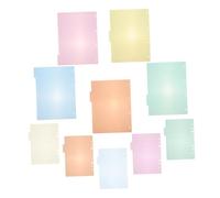 Gatuida Plastic and Paper Notebook Dividers Colorful Index Tabs for Notebooks Removable Binder Inserts for Organizing Reports Presentations and Research Documents