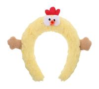 Gatuida Plush Cute Cartoon Chicken Spa Headband for Face Washing and Makeup, Funny Soft Animal Hairband for Beauty and Skincare Accessories, Photo Prop Hair Hoop