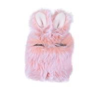Gatuida Plush Rabbit Ear Earphone Case for Protective Cover with Cute Fluffy Design Portable Handheld Carrying Shell Warm and Stylish Accessory
