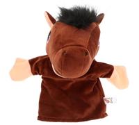 Gatuida Plush Storytelling Hand Puppet Movable Mouth Horse Puppet for Interactive Farm Animal for Imaginative Play and Family Bonding