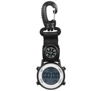 Gatuida Pocket Watch Digital FOB: Carabiner Watches for Backpack Mini Quartz Compass Clip-on Watch for Hiking Climbing Outdoor Travel Activities